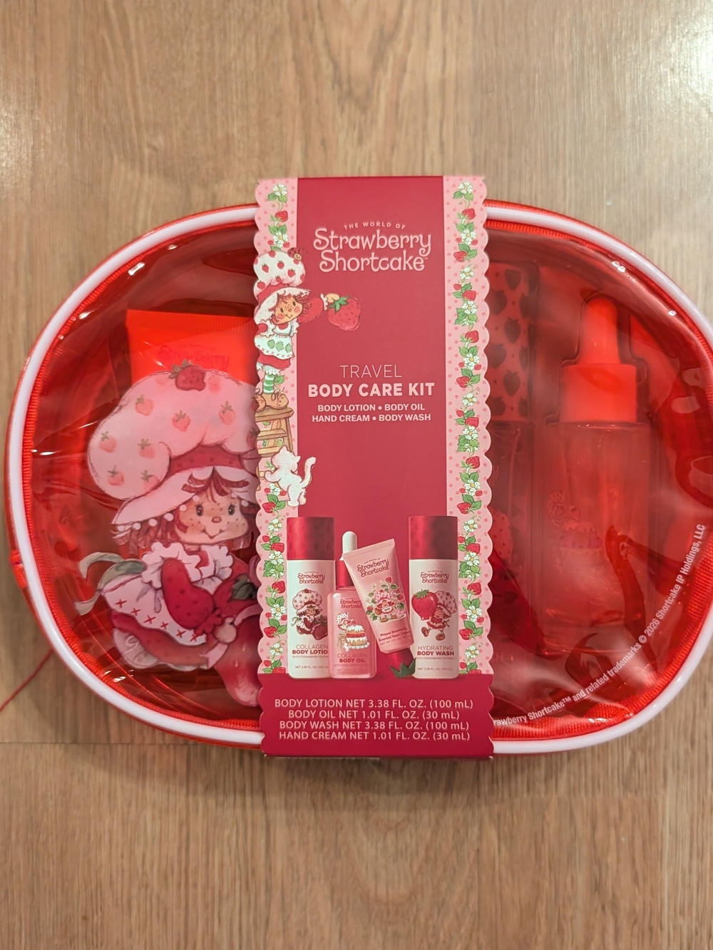 Strawberry Shortcake Travel Body Care Kit - Red